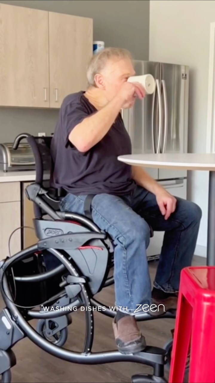 Instagram post with the caption: Did you know the Zeen mobility device was designed to support us...